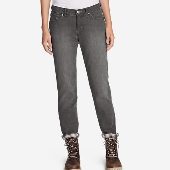 Eddie Bauer Denim - Eddie Bauer Boyfriend Flannel Lined Jeans NWOT